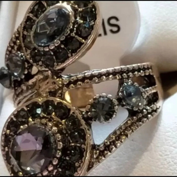 Boho Crystal Ring Antique NWBOX - Picture 3 of 9